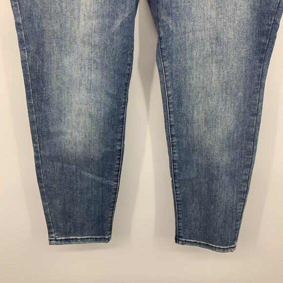 Eloquii Jeans Olivia Sculpting Skinny High Rise Blue Denim - Picture 6 of 14